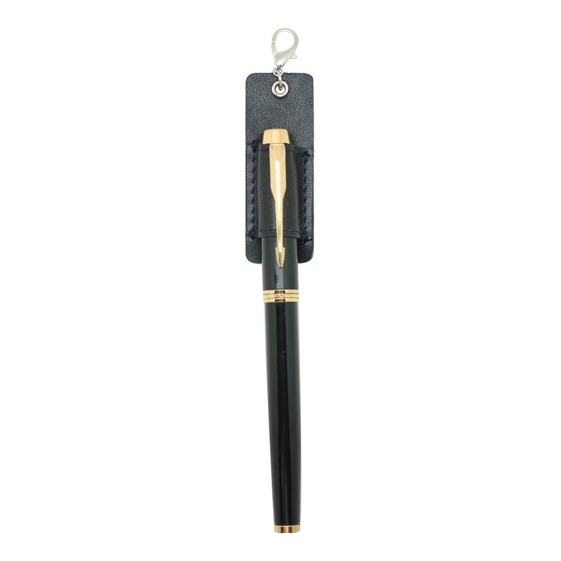 boshiho Genuine Leather Pen Holder, 2 Pack Boshiho Pen Pencil Holders for Badge Holder or Neck Lanyard (Black 2) - Image 5